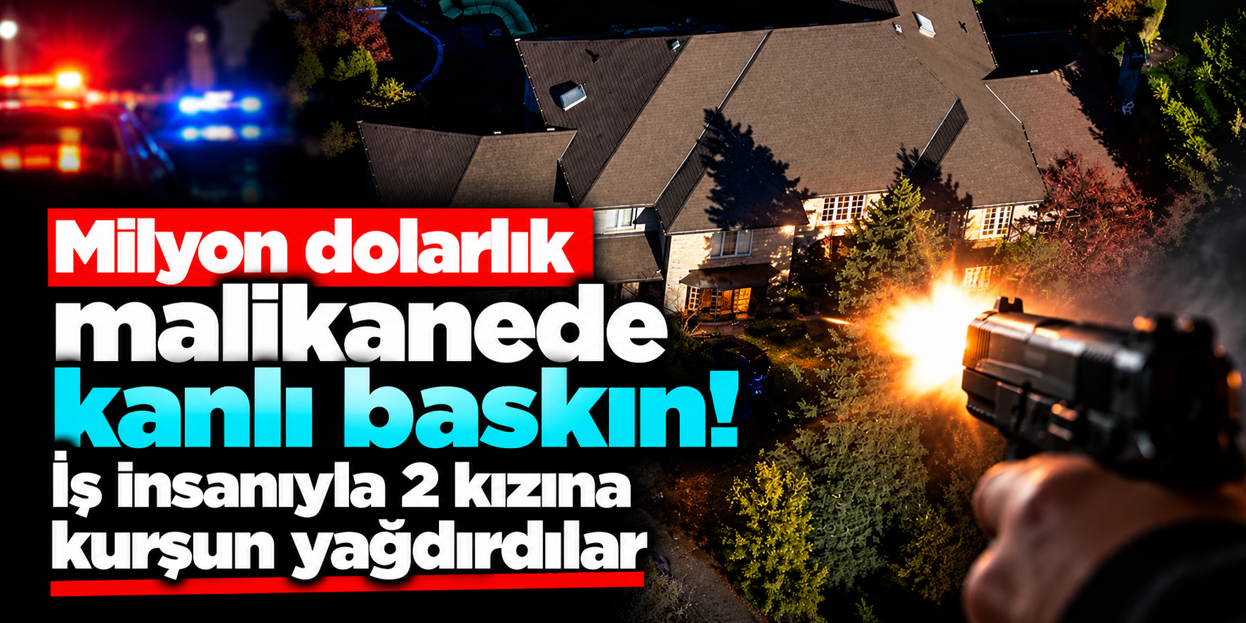 Milyon dolarlık malikanede korkunç saldırı! Üç kişi vuruldu, bir kişi çekiçle yaralandı