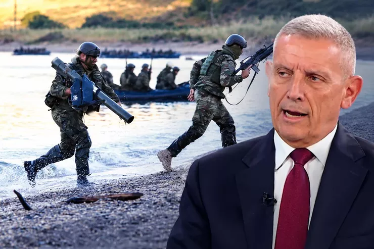 Yunanistanlı emekli general Konstantinos Floros'tan Türkiye'ye tehdit! Doğu Akdeniz'de sahayı işaret etti