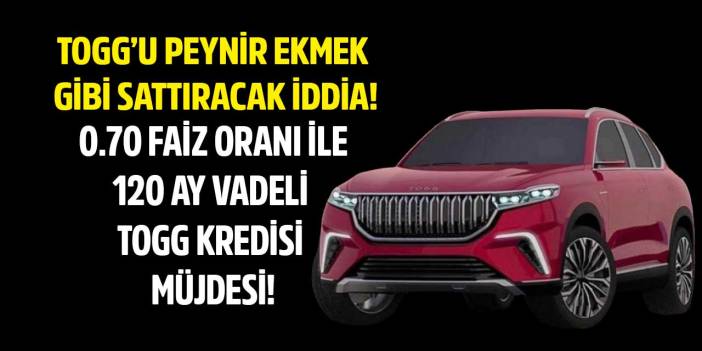 Kabine sonrası Erdoğan açıklayacak iddiası! TOGG'u peynir ekmek gibi sattıracak 0.70 faizle 120 ay vadeli TOGG kredisi