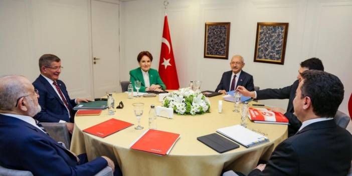Son dakika! 6'lı masadan seçim ile ilgili ortak açıklama geldi!