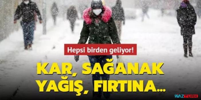 Meteoroloji'den o iller için hafta sonu uyarıları geldi! Şiddetli kar yağışı gelecek çok etkili olacak