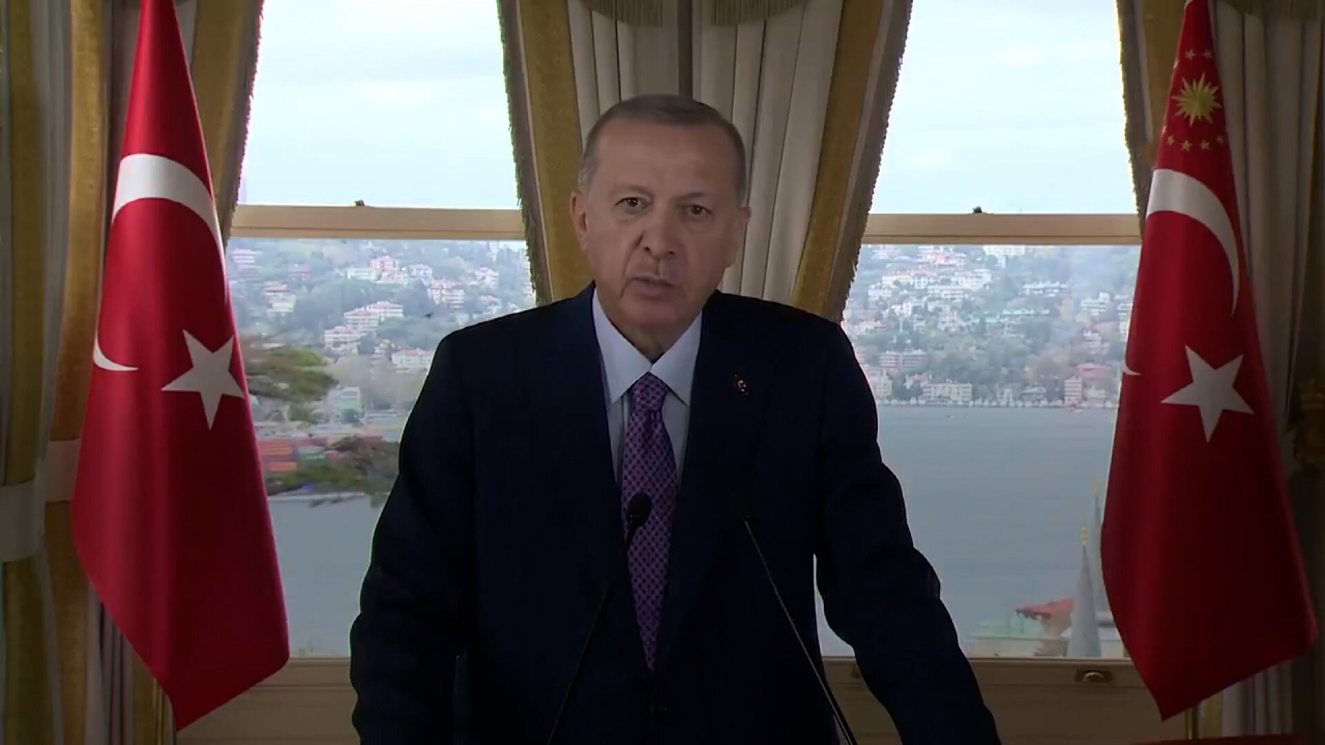 Cumhurbaşkanı Recep Tayyip Erdoğan Dünya Hükümet Zirvesi'ne Videolu Bir ...